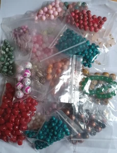 2 pound mix bead lot, varying shapes, sizes, colors - Picture 1 of 4