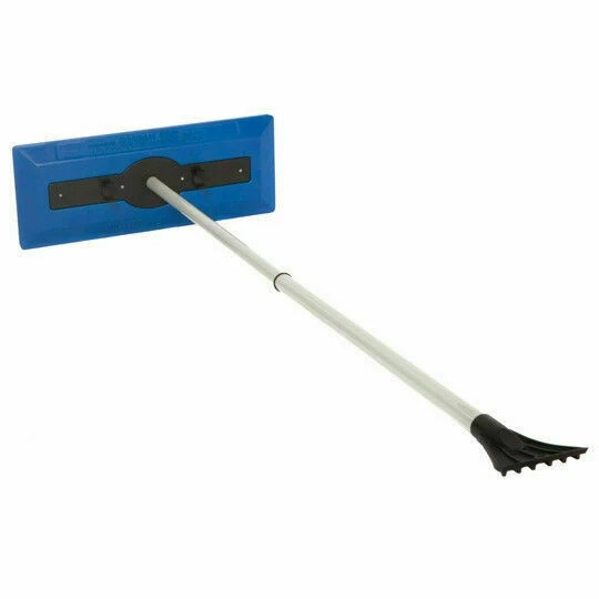 Snow Joe SJBLZD 18 in Telescoping Snow Broom and Ice Scraper - Blue - Image 1 of 1