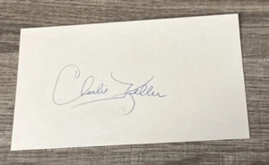 Charlie Keller SIGNED Auto INDEX CARD - Picture 1 of 1