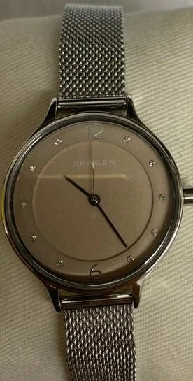 Женские аналогово-кварцевые часы Skagen Anita с сетчатым ремешком из нержавеющей стали SKW2649 - Изображение 1 из 1