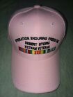 OEF Desert Storm Vietnam Veteran New Pink Baseball Cap  Acrylic Embroidered Hat