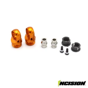 Incision IRC00515 S8E Machined Aluminum Shock Cap Orange - Picture 1 of 3