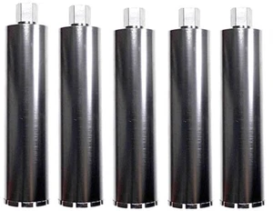4" nass Diamantkernbit lasergeschweißt für Stahlbeton, Asphalt (5er-Pack) - Bild 1 von 10
