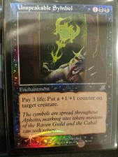 MTG Magic Foil Unspeakable Symbol NM Scourge Never Played