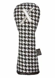 Funda híbrida Maxfli vintage a cuadros negra Houndstooth X - Imagen 1 de 2