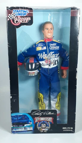 Nascar Rusty Wallace Action Figure Doll Starting Line Up Winner Circle 1998 12" Cover