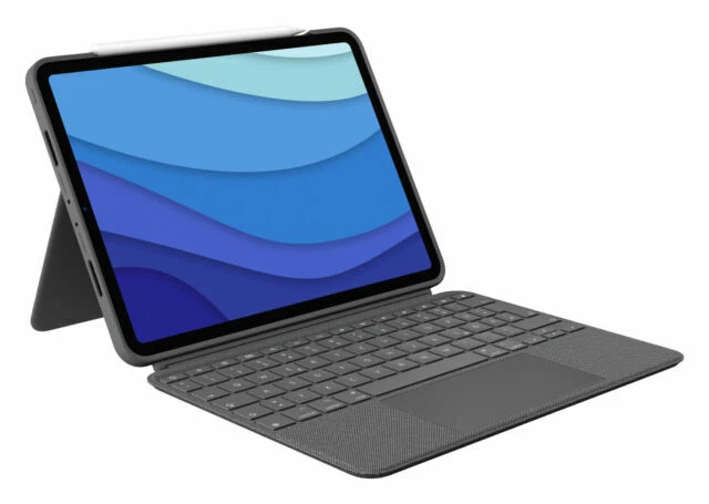 Logitech Combo Touch Tastaturhülle für 11 Zoll Apple iPad Pro 1./2./3. Gen - Oxford Grey (Deutsch, QWERTZ)