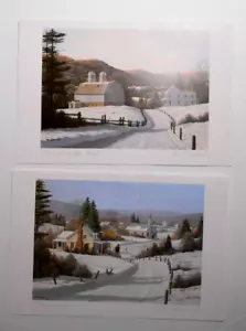 Down a Country Road & Coming Home Signed Bill (William) Saunders Greeting Card - Picture 1 of 7