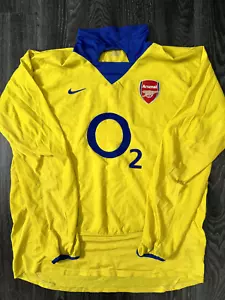 Authentic Nike Arsenal Shirt 2003/2004 Away Shirt Large Full Sleeves Mens - Picture 1 of 16