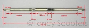 Peace Sports TPATV517 110cc Rear Axle 850mm Long, Middle 28, Ends 23 splines - Picture 1 of 6