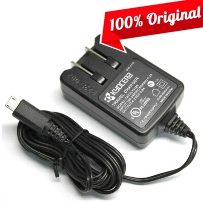 Carregador de parede micro-USB original Kyocera TXTVL10109 para Neo Rio Tarino Melo Mako - Imagem 1 de 4