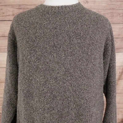 Gran Sasso Sweater Mens 54 Gray Wool Cashmere Made In Italy Textured Knit - Image 1 of 4