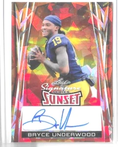 BRYCE UNDERWOOD 2024 Leaf Signature Series Sunset Crystal AUTO #1/1 - Picture 1 of 2