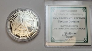 Anonymous Mint Amy Brown Collection Second Cousins 1 Ounce Silver Proof Round - Picture 1 of 5