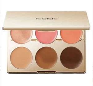 Iconic London- Multi-Use Cream Blush, Bronze & Highlight Palette - Full Size New - Picture 1 of 1