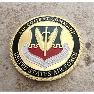 USAF Air Combat Command Challenge Coin *United States Air Force* NEU! - Bild 1 von 4