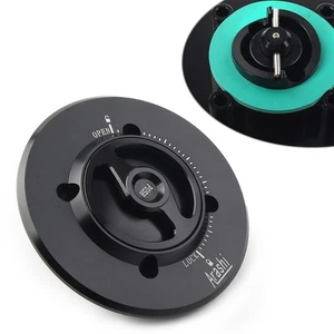Black Keyless Gas Fuel Tank Cap Cover For APRILIA RSV1000 RSV4 APRC R Tuono V4R - Picture 1 of 7