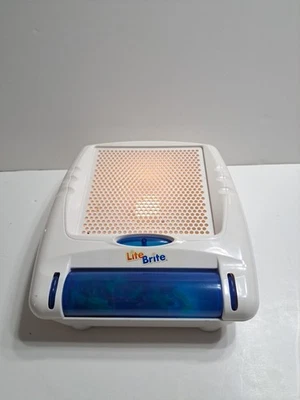 2003 Hasbro Lite Brite White Kid’s Flat Screen White Toy Pegs - Image 1 of 4