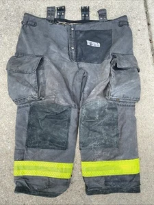 Firefighter Janesville Lion Apparel Turnout Bunker Pants 48 X 30 2012 BLACK - Picture 1 of 13