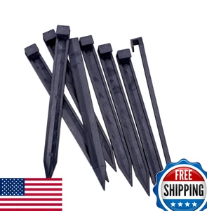 Picchetti Bordo Paesaggio 30x10" Giardino Ancoraggio Finitrice Erbacce Barriera Erbaccio Tenda Tim - Foto 1 di 5