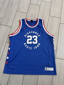 Air Jordan 3 Midsummer Magic 1988 Legacy Basketball Jersey #23 Mens XXL Blue - Picture 1 of 4