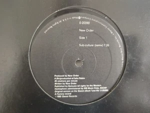 NEW ORDER - "SUB-CULTURE" / 3 MIXES / QWEST RECORDS 1985 - Picture 1 of 2