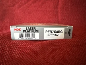Set of 4 NGK 1675 Spark Plugs PFR7S8EG - Picture 1 of 1
