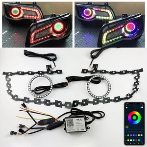 RGBW LED DRL Boards Halo Ring For 2011-2021 Chrysler 300 C S Angel Eye Headlight - Picture 1 of 8