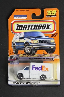Camión de reparto Matchbox FedEx Ford Box Truck escala 1:60 serie 12 #59 1999 Foto 1 de 4