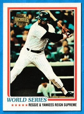 2001 Topps Archives Baseball 1977 W.S. Reggie Jackson #225 New York Yankees - Image 1 of 3