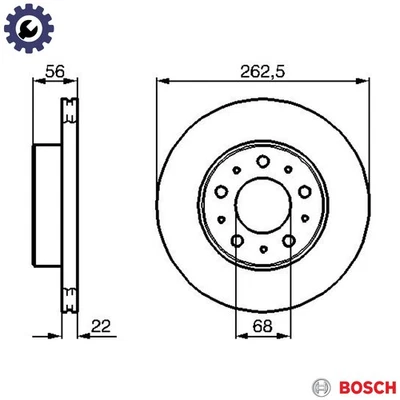 2x BRAKE DISC 0 986 478 283 FOR VOLVO 760/Rural/Break/Kombi 740/Combi 2.0L 4cyl - Imagem 1 de 4