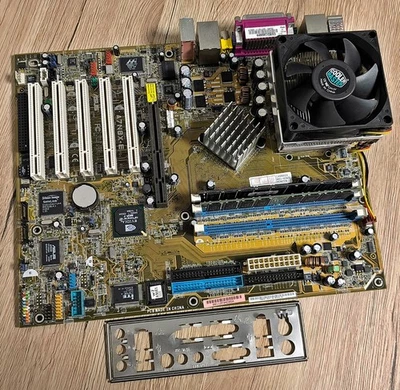 ASUS A7N8X-E Deluxe Socket 462 Nvidia nForce2 Ultra 400 Motherboard + CPU + RAM - Image 1 of 4