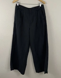 Madewell Womens 10P Petite Black Harlow Wide Leg Pant - Picture 1 of 5