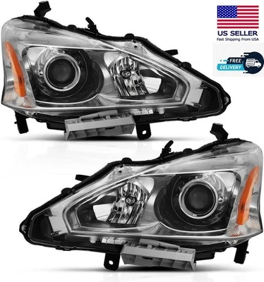 Faro proyector cromo ámbar ANZO (121550 2013-2015 Nissan Altima Foto 1 de 4