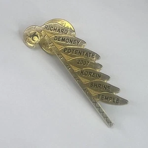 Korein 2007 Shriner Staff Masonic Freemason Vintage Pin Lapel Hat Pin #132 - Picture 1 of 1