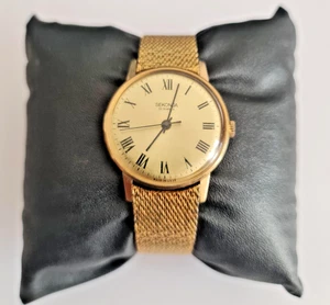 Vintage USSR Sekonda 19 Jewels AU10 Gold Plated Mens Watch, Working - Picture 1 of 6