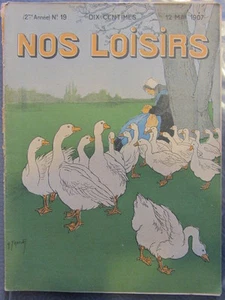 Rivista NOS LOISIRS - Giornale illustrato - 12 maggio 1907 - Liberty / - Imagen 1 de 1