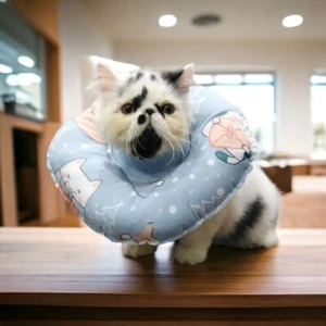 LARGE Pet Dog Cat Recovery Collar Anti-bite Soft Neck Cone Wound Heal Protection - Picture 1 of 11