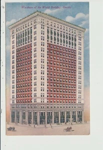 POSTKARTE HOLZMÄNNER DER WELT BAUEN OMAHA NEBRASKA - Bild 1 von 2