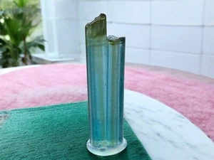 Premium Natural Indicolite Tourmaline Crystal 2.93 Grams 28x8x7mm - Picture 1 of 6