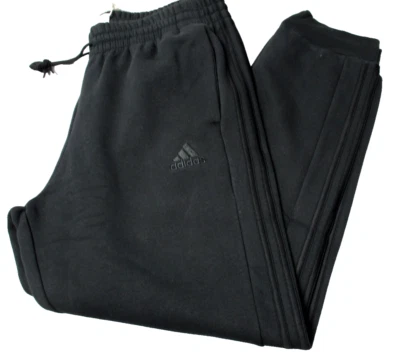Pantalones Adidas Essentials polar 3 bandas puño cónico negro/negro rayas para hombre XL Foto 1 de 4