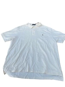 Polo Ralph Lauren Polo Shirt Men 3XB Beige Cream Tan Pony Brown Short Sleeve - Picture 1 of 5