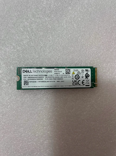 Dell T560 R760 R760XS M.2 480G NVME Solid State Drive gen4 XKRT9 0XKRT9 - Image 1 of 1