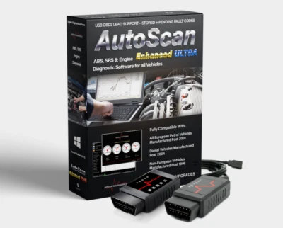 Autoscan Enhanced ULTRA OBD2 Engine Diagnostic Software Vehicle Bluetooth Elm327 - Image 1 of 4