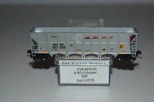 N Scale Fox Valley Models Burlington 4-Bay Hopper 651528 C36879 - Picture 1 of 3