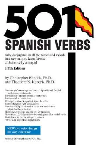 501 Spanish Verbs - Paperback By Christopher Kendris - GOOD - Image 1 of 1