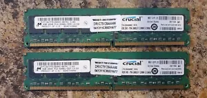 Crucial 8GB 2x 4GB PC2-5300 667 MHz Dual Non-ECC DDR2 Memory CT51264AA667 - Picture 1 of 1