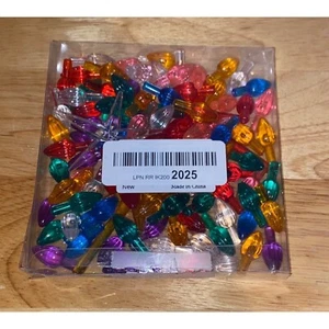 Factory Direct Craft Mini Plastic Ceramic Replacement Christmas Tree Light Bulbs - Picture 1 of 2