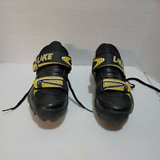 LAKE CYCLING Women's Size 6.5-7 MX81W Black & Yellow Shoes EU 38 Mountain
