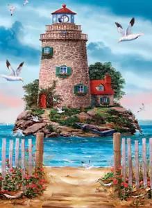 Lighthouse Diamond art painting Kits for Adults Beginners 5D Round Full Drill... - Picture 1 of 5